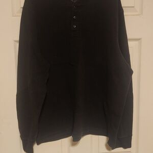 Faded Glory Black 3XL Henley